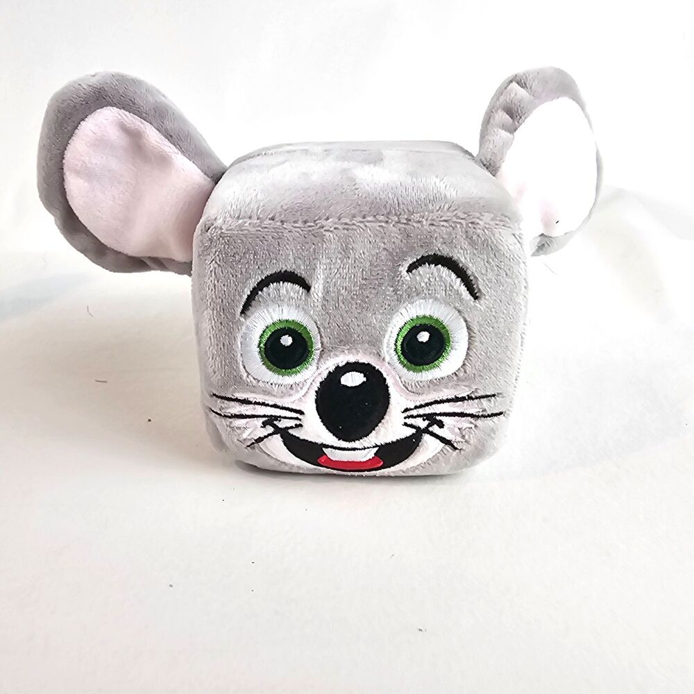 Chuck E Cheese Chuck E Plush Cube Mouse Gray Stuffed Animal Fun Express 2025